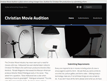 Tablet Screenshot of christianmovieaudition.com